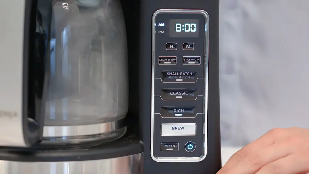 Ninja coffee machine beeps 5 times