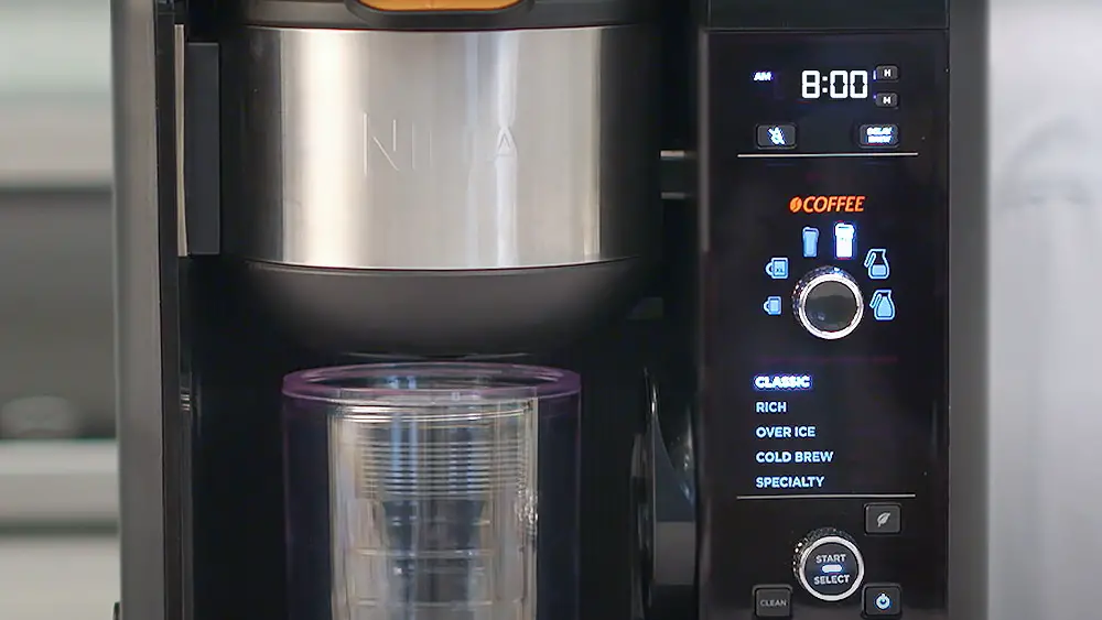 Ninja coffee maker beeps 5 times