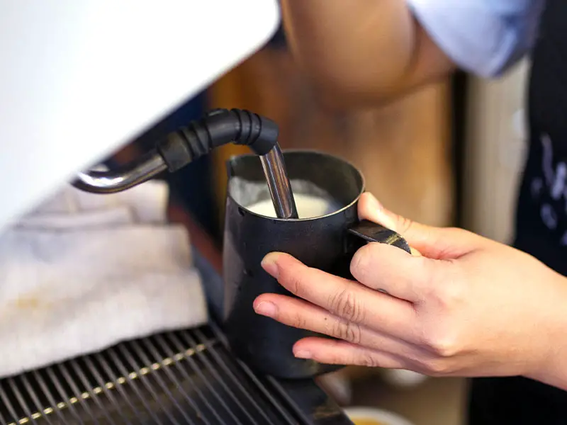 Clean Steamer on Coffee Machine