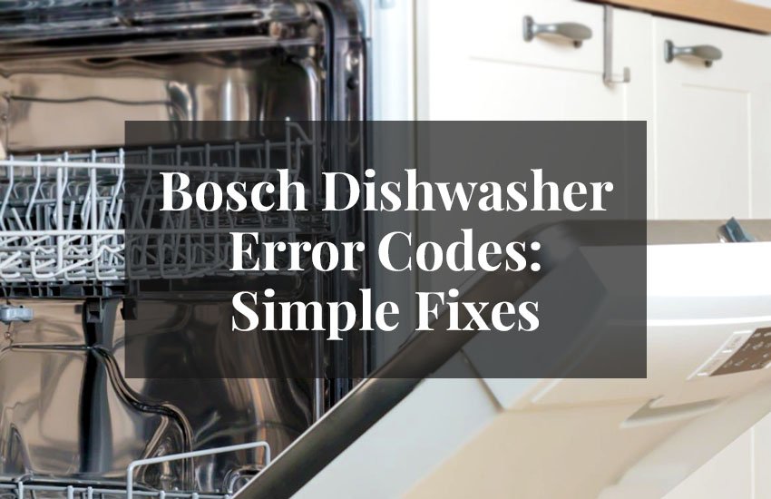 Bosch Dishwasher Error Codes