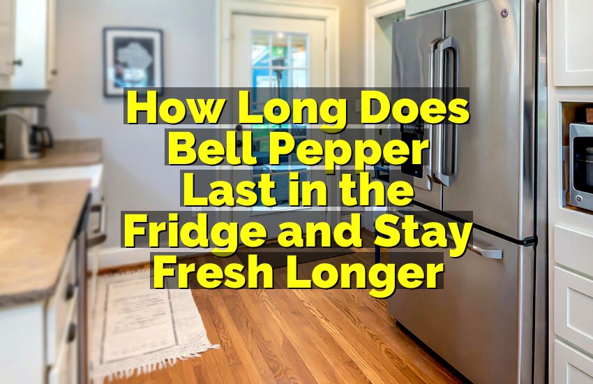 How Long Does Bell Pepper Last in the Fridge and Stay Fresh Longer