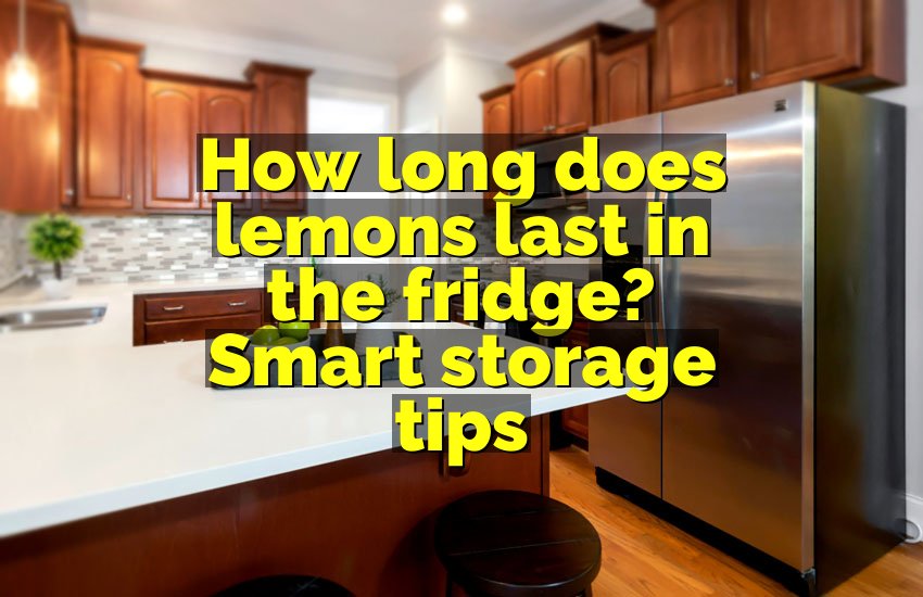 How long does lemons last in the fridge? Smart storage tips