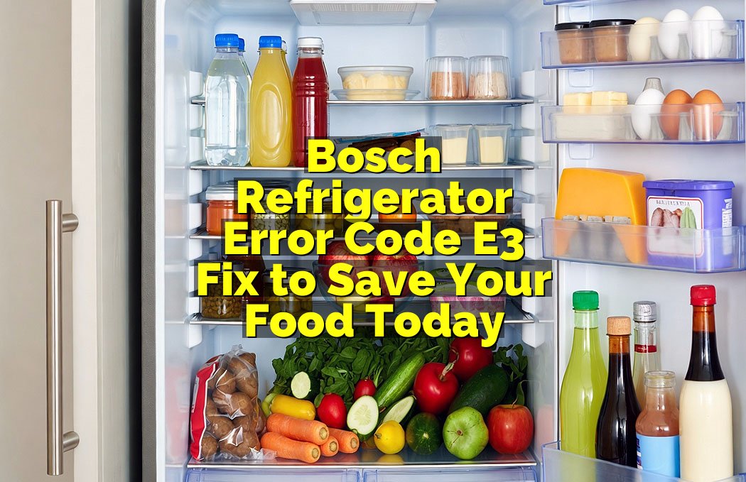 Bosch Refrigerator Error Code E3 Fix to Save Your Food Today