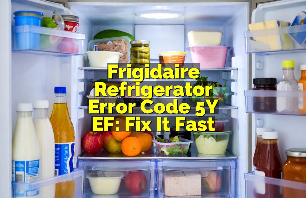 Frigidaire Refrigerator Error Code 5Y EF: Fix It Fast