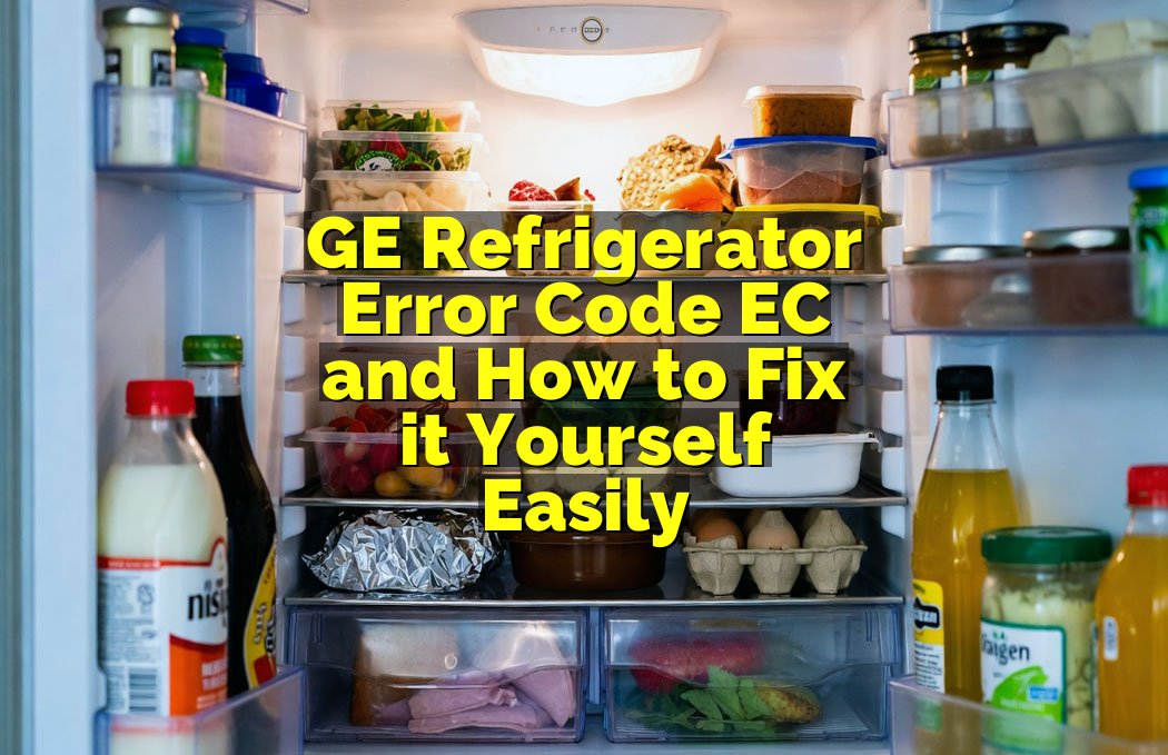 GE Refrigerator Error Code EC and How to Fix it Yourself Easily