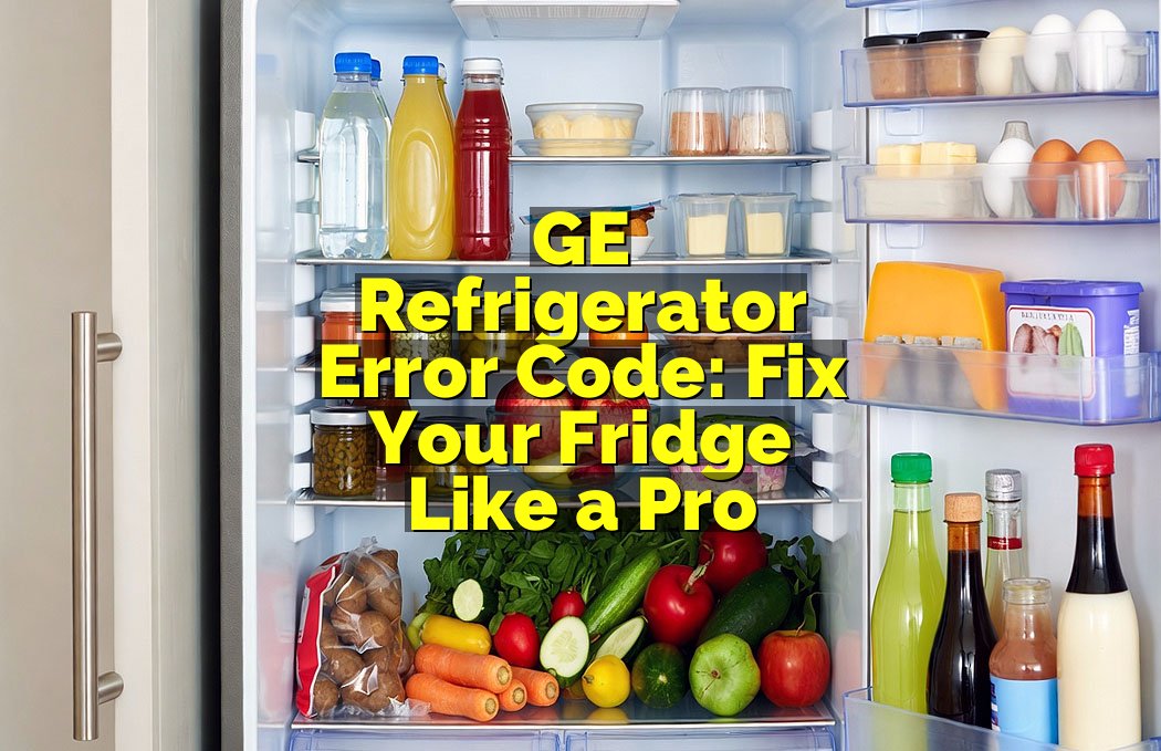 GE Refrigerator Error Code: Fix Your Fridge Like a Pro