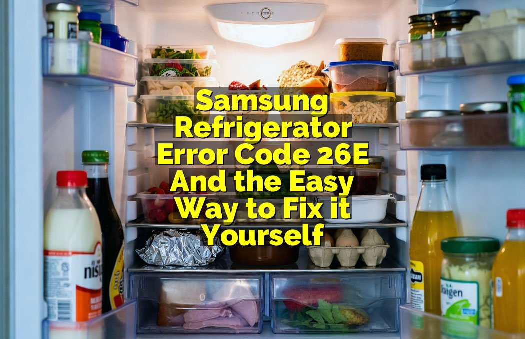 Samsung Refrigerator Error Code 26E And the Easy Way to Fix it Yourself