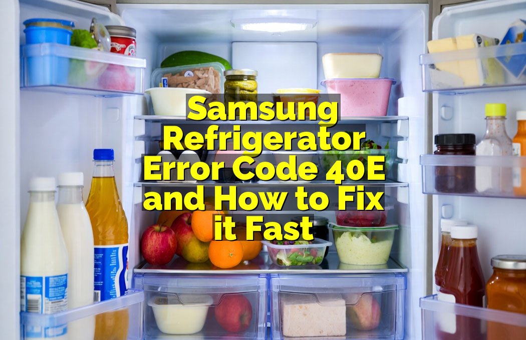 Samsung Refrigerator Error Code 40E and How to Fix it Fast