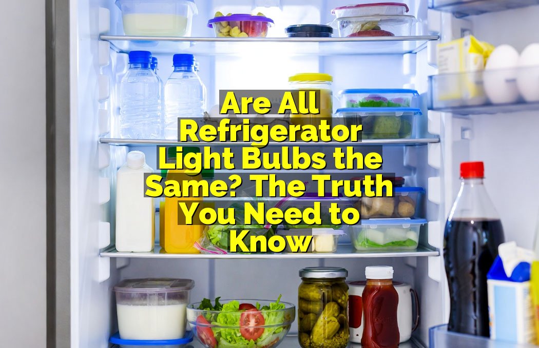 Are All Refrigerator Light Bulbs the Same? The Truth You Need to Know