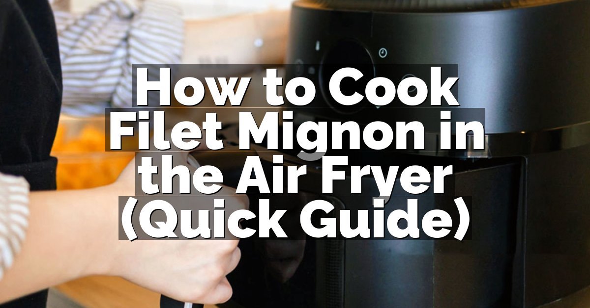 How to Cook Filet Mignon in the Air Fryer (Quick Guide)