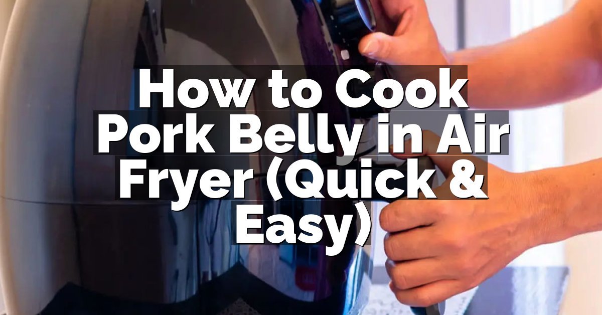 How to Cook Pork Belly in Air Fryer (Quick & Easy)