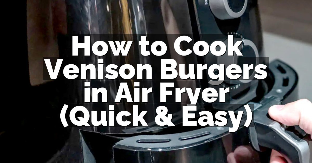 How to Cook Venison Burgers in Air Fryer (Quick & Easy)