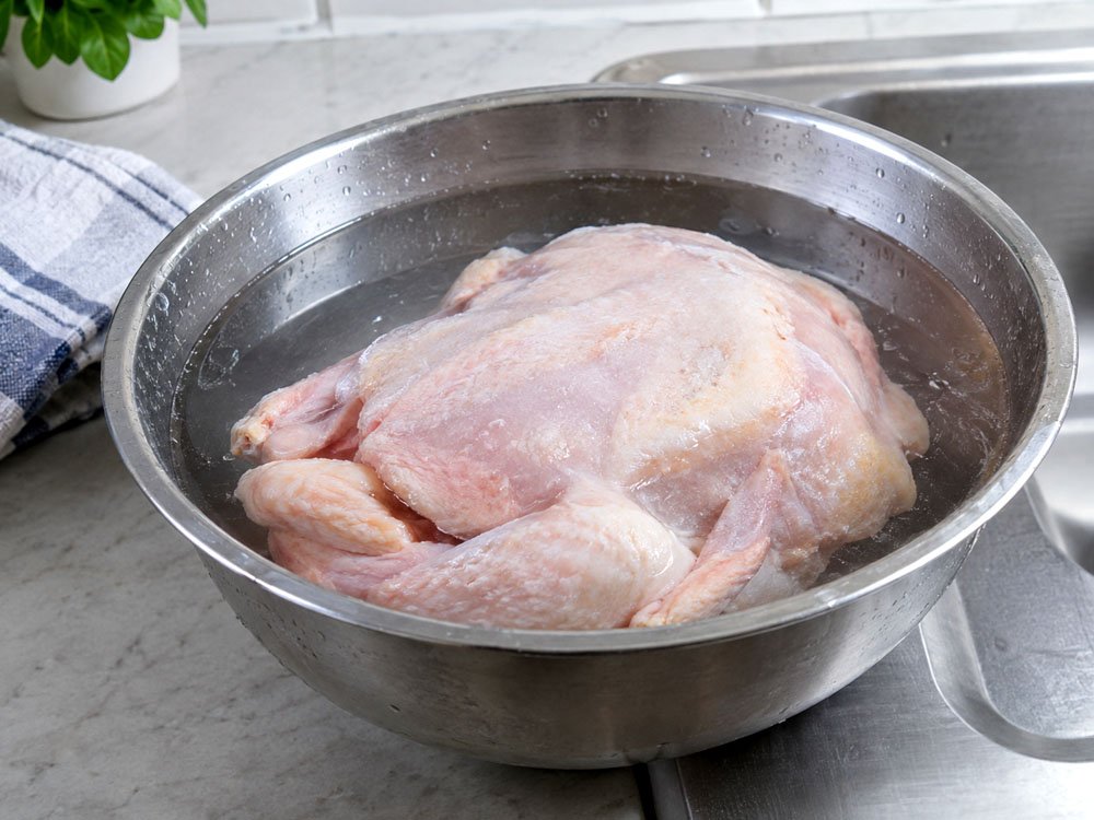 how to defrost chicken safely